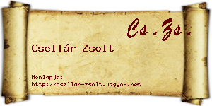 Csellár Zsolt névjegykártya